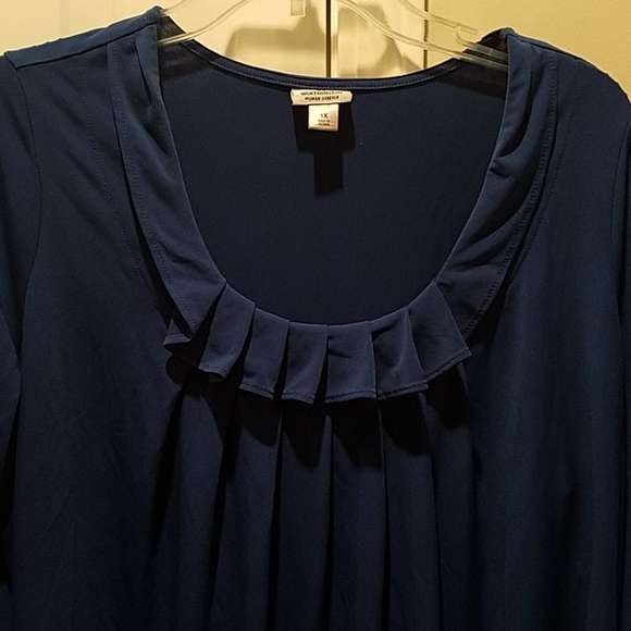 Worthington blue blouse - Picture 3 of 5